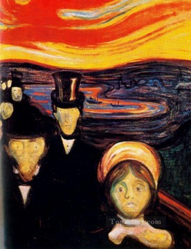 Expresionismo Painting - ansiedad 1894 Edvard Munch Expresionismo
